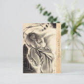 Cooles klassisches Vintages japanisches Dämon-Täto Postkarte (Stehend Vorderseite)