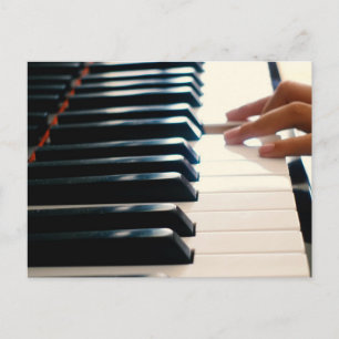 Cooles Klavier-Design Postkarte