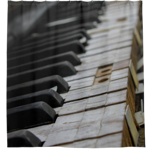 Cooles Klavier Duschvorhang (Vorderseite)