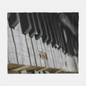Cooles Klavier Fleecedecke (Vorderseite (Horizontal))