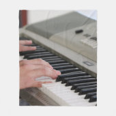 Cooles Klavier Fleecedecke (Vorderseite)