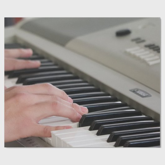 Cooles Klavier Geschenkpapier (Flach)