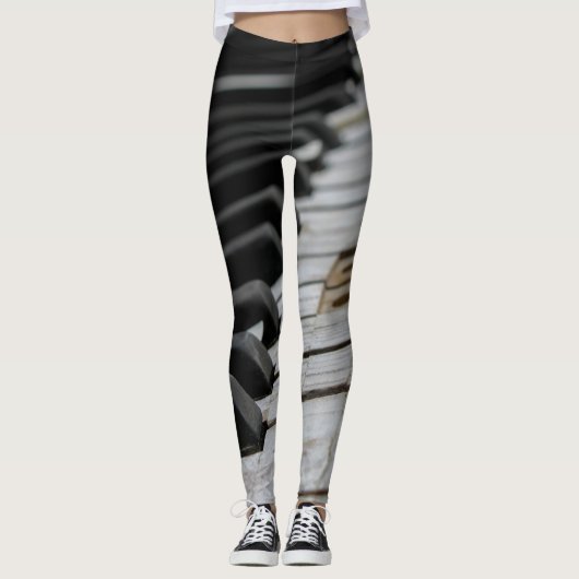 Cooles Klavier Leggings (Vorderseite)