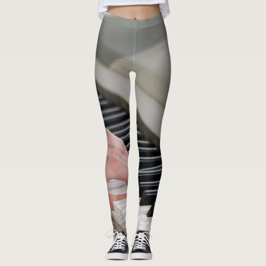 Cooles Klavier Leggings (Vorderseite)