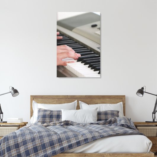 Cooles Klavier Leinwanddruck (Insitu (Schlafzimmer))