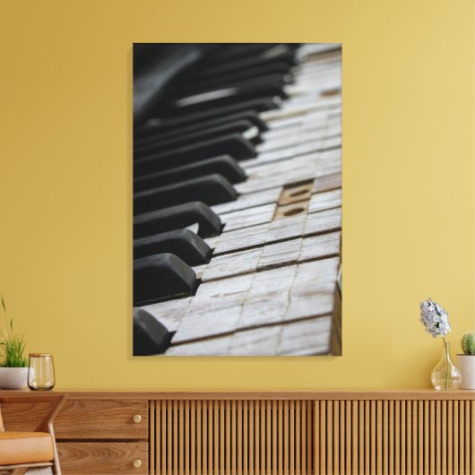Cooles Klavier Leinwanddruck (Insitu (Wohnzimmer))