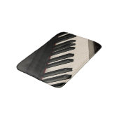Cooles Klavierdesign Badematte (Schrägansicht)