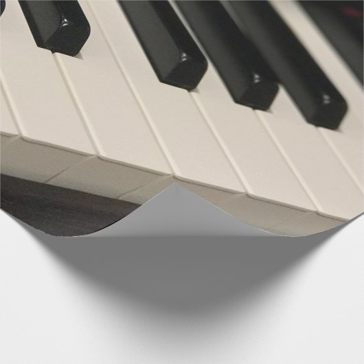 Cooles Klavierdesign Geschenkpapier (Ecke)