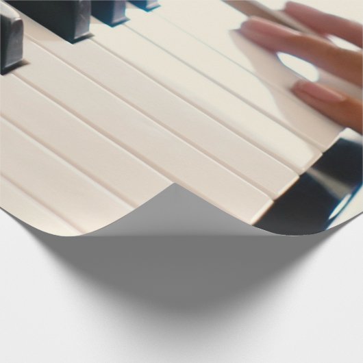 Cooles Klavierdesign Geschenkpapier (Ecke)