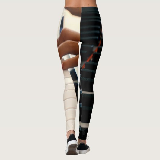 Cooles Klavierdesign Leggings (Rückseite)