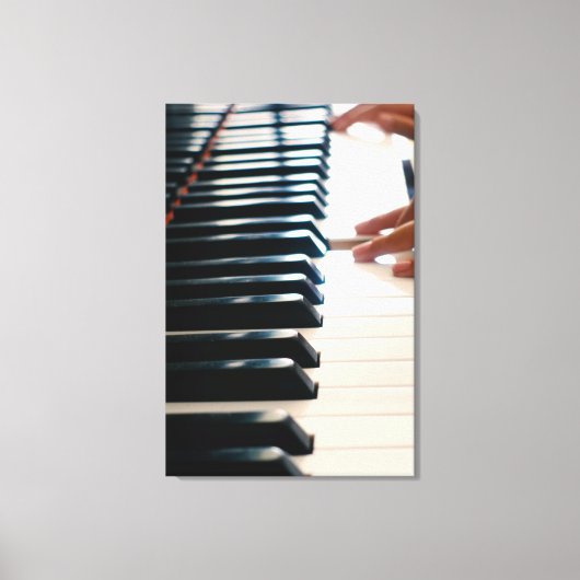 Cooles Klavierdesign Leinwanddruck (Vorderseite)