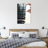 Cooles Klavierdesign Leinwanddruck (Insitu (Schlafzimmer))