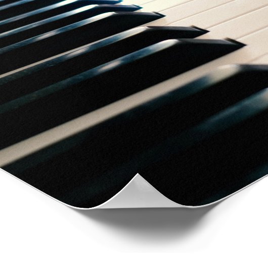 Cooles Klavierdesign Poster (Ecke)