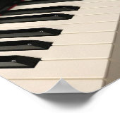 Cooles Klavierdesign Poster (Ecke)