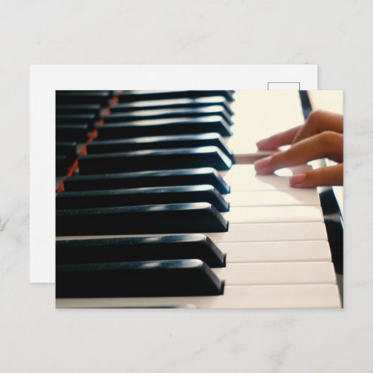 Cooles Klavierdesign Postkarte