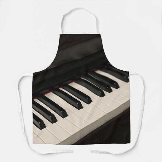 Cooles Klavierdesign Schürze (Vorderseite)
