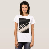 Cooles Klavierdesign T-Shirt (Vorne ganz)