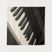 Cooles Klavierdesign Wandteppich (Vorderseite (Horizontal))