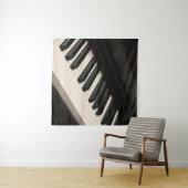 Cooles Klavierdesign Wandteppich (Beispiel (Horizontal))