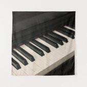 Cooles Klavierdesign Wandteppich (Vorderseite)