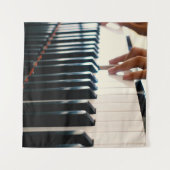 Cooles Klavierdesign Wandteppich (Vorderseite)