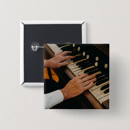 Cooles Klavierwerk Button (Vorne & Hinten)