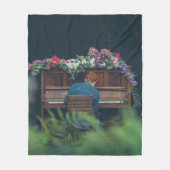 Cooles Klavierwerk Fleecedecke (Vorderseite)