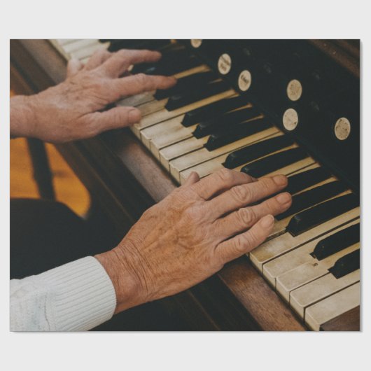 Cooles Klavierwerk Geschenkpapier (Flach)