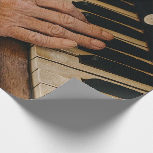 Cooles Klavierwerk Geschenkpapier (Ecke)