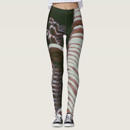 Cooles Klavierwerk Leggings (Vorderseite)