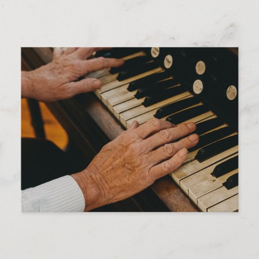 Cooles Klavierwerk Postkarte (Vorderseite)