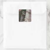 Cooles Klavierwerk Quadratischer Aufkleber (Tasche)