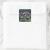 Cooles Klavierwerk Quadratischer Aufkleber (Tasche)