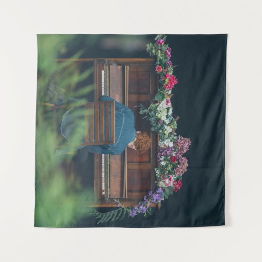 Cooles Klavierwerk Wandteppich (Vorderseite (Horizontal))