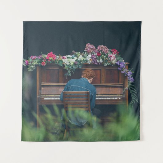 Cooles Klavierwerk Wandteppich (Vorderseite)