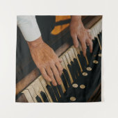 Cooles Klavierwerk Wandteppich (Vorderseite (Horizontal))