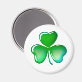 Cooles Kleeblatt Magnet (Vorderseite/Rückseite)