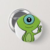 Cooles kleines alien button (Vorne & Hinten)