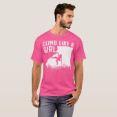 Cooles Klettern am Felsen T-Shirt (Vorne ganz)