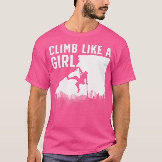 Cooles Klettern am Felsen T-Shirt