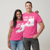 Cooles Klettern am Felsen T-Shirt (Unisex)