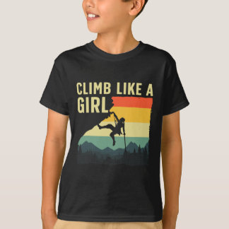 Cooles Klettern für Frauen Mädchen Berg Fels C T-Shirt