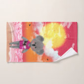 Cooles Koala am Strand von Sunset Beach Handtuch (Handtuch)