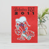 cooles Koch Hummerfest Einladung (Stehend Vorderseite)