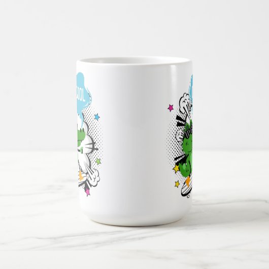 cooles Kokospalmenziffer Kaffeetasse (Mittel)