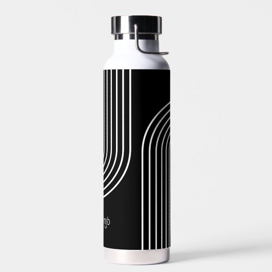 Cooles, konzentriertes Arch Retro Modern mit Monog Trinkflasche (Links)