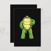Cooles Kopfloses Schildkrötenkostüm Sonnenlicht Begleitkarte (Vorne/Hinten)