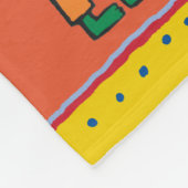 Cooles Krokodil hört Musik Fleecedecke (Ecke)