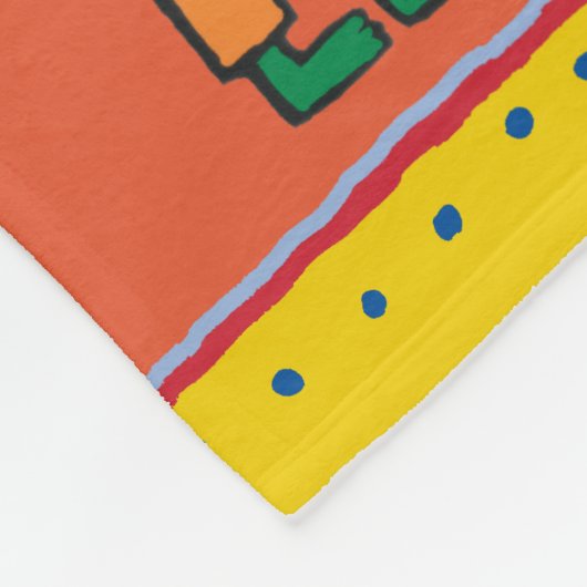 Cooles Krokodil hört Musik Fleecedecke (Ecke)