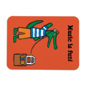 Cooles Krokodil Musik Magnet (Horizontal)